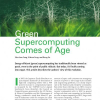 Green Supercomputing Comes of Age