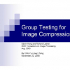 Group Testing for Image Compression