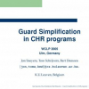 Guard Simplification in CHR programs