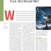 Guest Editors' Introduction: In Cloud Computing We Trust - But Should We?