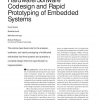 Hardware/Software Codesign and Rapid Prototyping of Embedded Systems