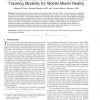 Heads Up and Camera Down: A Vision-Based Tracking Modality for Mobile Mixed Reality