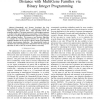 Heuristic Algorithm for Computing Reversal Distance with MultiGene Families via Binary Integer Programming