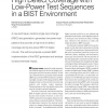 High Defect Coverage with Low-Power Test Sequences in a BIST Environment