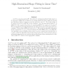 High-dimensional shape fitting in linear time