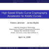 High-Speed Elliptic Curve Cryptography Accelerator for Koblitz Curves
