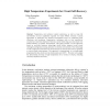 High Temperature Experiments for Circuit Self-Recovery