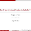 Higher-Order Abstract Syntax in Isabelle/HOL
