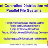 Hint Controlled Distribution with Parallel File Systems
