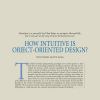 How intuitive is object-oriented design?