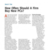 How Often Should a Firm Buy New PCs?