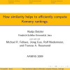 How similarity helps to efficiently compute Kemeny rankings