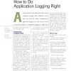 How to Do Application Logging Right