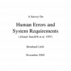 Human Errors and System Requirements