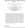 Human Place Learning in a Computer Generated Arena