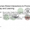 Human-robot interactions to promote play and learning