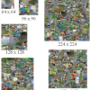 Hybrid learning of large jigsaws