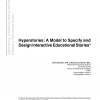 Hyperstories: A Model to Specify and Design Interactive Educational Stories