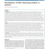 Identification of NAD interacting residues in proteins