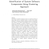 Identification of System Software Components Using Clustering Approach