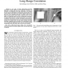 Image information restoration based on long-range correlation