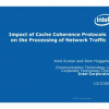 Impact of Cache Coherence Protocols on the Processing of Network Traffic
