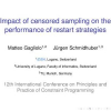 Impact of Censored Sampling on the Performance of Restart Strategies