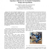 Impedance Behaviors for Two-handed Manipulation: Design and Experiments