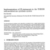 Implementations of IF-statements in the TODOS microarchitecture synthesis system