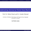 Implementing Services by Partial State Machines