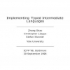 Implementing Typed Intermediate Languages