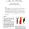Implicit Surface Modelling with a Globally Regularised Basis of Compact Support