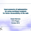 Improvements of Webometrics by Using Sentiment Analysis for Better Accessibility of the Web