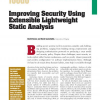 Improving Security Using Extensible Lightweight Static Analysis