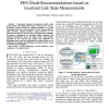 Improving Vertical Handover Performance with PHY-Mode Recommendations Based on Localized Link State Measurements