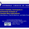 Inclusive Usability Techniques in Requirements Analysis of Accessible Web Applications