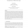 Incompleteness of Behavioral Logics