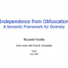 Independence from obfuscation: A semantic framework for diversity