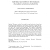 Individual and collective determinants of academic scientists' productivity