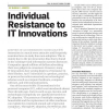 Individual resistance to IT innovations