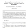 Inducing Constructor Systems from Example-Terms by Detecting Syntactical Regularities