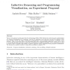 Inductive Reasoning and Programming Visualization, an Experiment Proposal