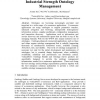 Industrial Strength Ontology Management