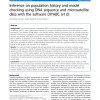 Inference on population history and model checking using DNA sequence and microsatellite data with the software DIYABC (v1.0)