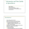 Information and Data Quality in Spreadsheets