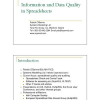 Information and Data Quality in Spreadsheets