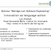 Innovation as language action