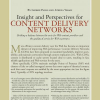 Insight and perspectives for content delivery networks