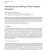 Institutionalising ontology-based semantic integration