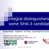 Integral Distinguishers of Some SHA-3 Candidates